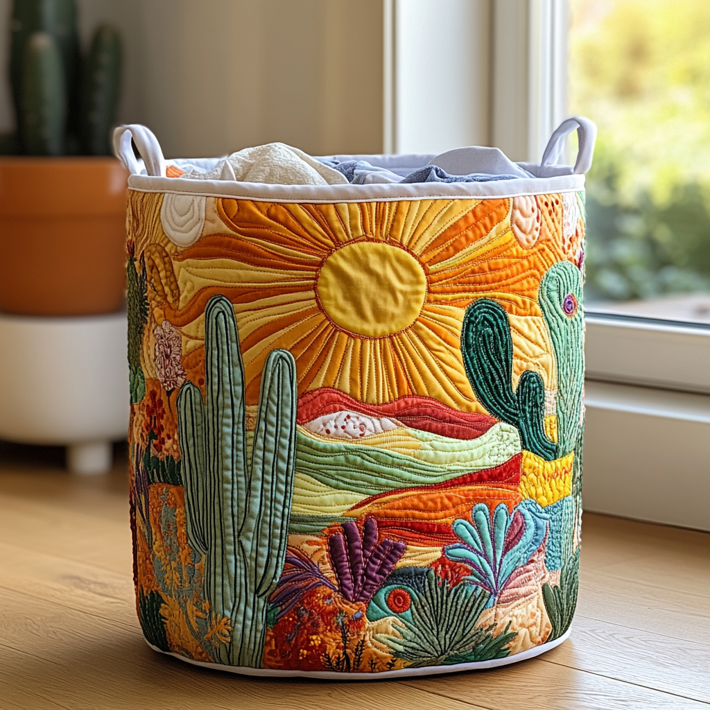 Luce del sole | Cesto portabiancheria fatto a mano