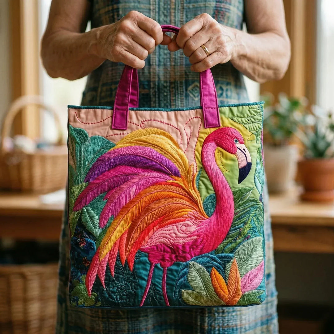 Borsa tote – Fenicottero arcobaleno