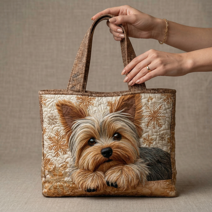 Borsa tote – Yorkshire Terrier radioso